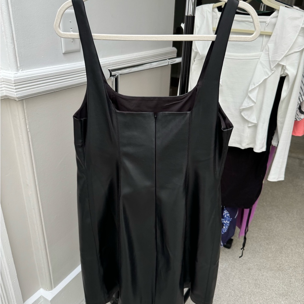 Anthropologie Maeve Faux Leather Mini Dress NWOT Size 14 - Picture 5 of 8